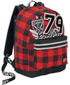 Zaino Scuola Seven Reversibile College Boy Rosso Con Cuffie Zaino Scuola Rosso e Nero