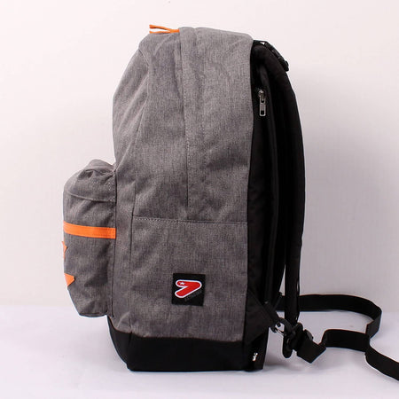 Zaino Scuola Seven The Double Pro Grigio 27 Lt Schienale Compatibile Con Cover E Reversibile