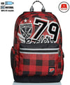 Zaino Scuola Seven The Double Pro In Town Rosso + Power Bank Incluso 29 Lt Zaino Scuola Schienale Ergonomico