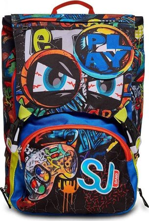 Zaino Seven Sj Gang Big Boy Zaino Per La Scuola Fantasia Per Ragazzi Con Spallacci Imbottiti E Tasca Frontale Cancelleria e prodotti per ufficio/Scuola e materiale didattico/Materiale scolastico/Cartelle e zaini per la scuola/Zaini per ragazzi Cartoleria Deja Vu - Crotone, Commerciovirtuoso.it