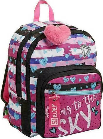 ZAINO SEVEN SJ GANG EVER BELOVED GIRL ECO doppio scomparto Cancelleria e prodotti per ufficio/Scuola e materiale didattico/Cartelle e zaini per la scuola/Cartelle Cartoleria Deja Vu - Crotone, Commerciovirtuoso.it