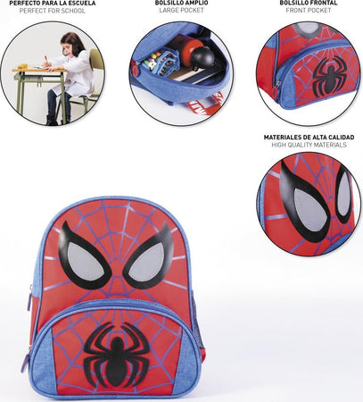 Zaino Spiderman con Tasca a Rete, Spalline Ergonomiche, Fasce Regolabili, Dettagli Riflettenti - Licenza Ufficiale Marvel Cancelleria e prodotti per ufficio/Scuola e materiale didattico/Materiale scolastico/Cartelle e zaini per la scuola/Zainetti per bambini Store Kitty Fashion - Roma, Commerciovirtuoso.it