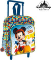 Zaino-Trolley-Mickey-Topolino-Disney-Asilo-Scuola-Bambini-Viaggi-Altezza-30-Cm