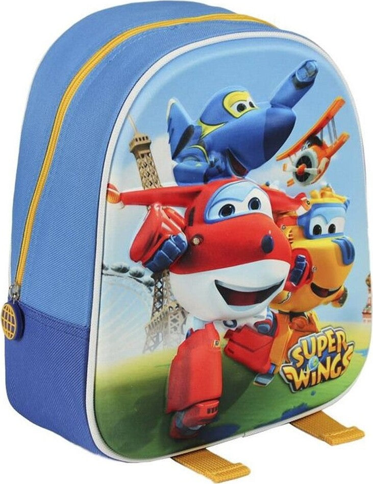 Zaino Zainetto Asilo Super Wings 3d Effetto Rilievo 28 Cm Edizione