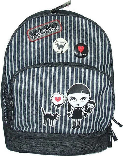 ZAINO ZAINETTO PER ASILO BAD ALICE NERO IN STOFFA Cancelleria e prodotti per ufficio/Scuola e materiale didattico/Materiale scolastico/Cartelle e zaini per la scuola/Zainetti per bambini Trade Shop italia - Napoli, Commerciovirtuoso.it
