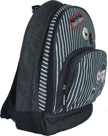 ZAINO ZAINETTO PER ASILO BAD ALICE NERO IN STOFFA Cancelleria e prodotti per ufficio/Scuola e materiale didattico/Materiale scolastico/Cartelle e zaini per la scuola/Zainetti per bambini Trade Shop italia - Napoli, Commerciovirtuoso.it