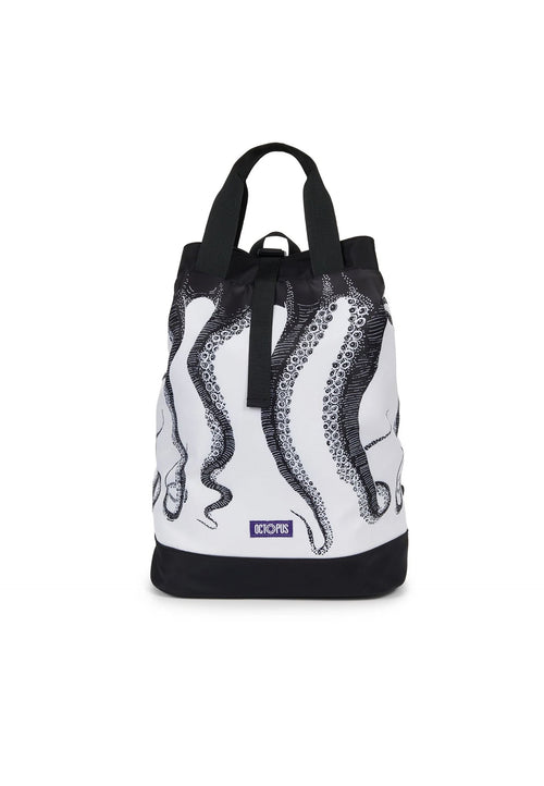 OCTOPUS Zaino Uomo Logo Backpack Black/white da uomo