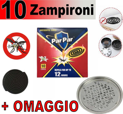 Zampironi Profumati Spirali Incenso Repellente Antizanzare Insetti + Vaschetta Giardino e giardinaggio/Giardinaggio/Prodotti fitosanitari e pesticidi/Trappole Trade Shop italia - Napoli, Commerciovirtuoso.it