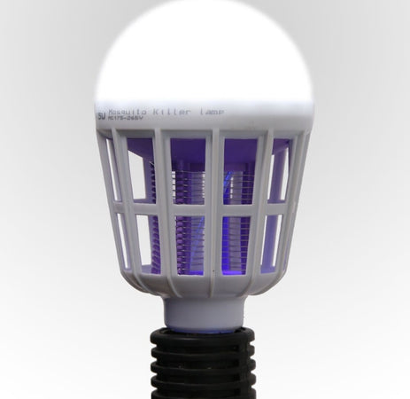 ZANZARA KILLER LAMPADINA LED E27 BULBO CON LUCE BLU ATTIRA E FULMINA ZANZARE  Trade Shop italia - Napoli, Commerciovirtuoso.it
