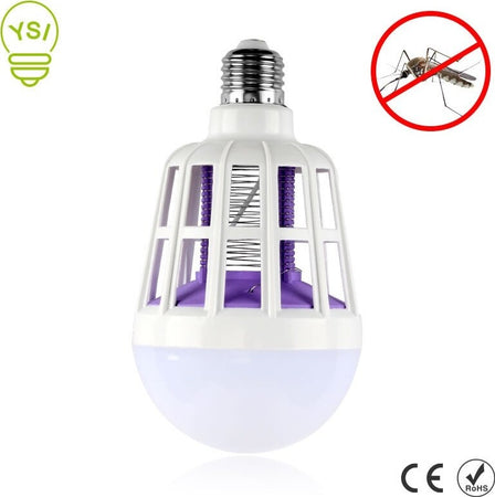 ZANZARA KILLER LAMPADINA LED E27 BULBO CON LUCE BLU ATTIRA E FULMINA ZANZARE  Trade Shop italia - Napoli, Commerciovirtuoso.it
