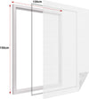 Zanzariera-Finestra-Bianca-Adesiva-Con-Nastro-In-Velcro-Misura-130X150cm-Ledlux