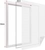 Zanzariera-Finestra-Bianca-Adesiva-Con-Nastro-In-Velcro-Misura-60X150cm-Ledlux