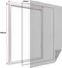 Zanzariera-Finestra-Nera-Adesiva-Con-Nastro-In-Velcro-Misura-60X150cm-Ledlux