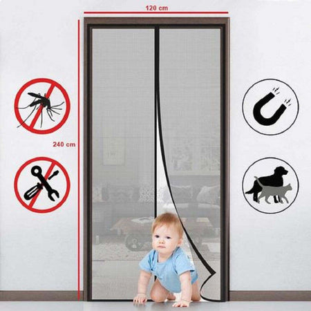 Zanzariera Magnetica 120 X 240 Cm Nera Universale 18 Magneti Tenda Per Porte Fai da te/Prodotti per la costruzione/Materiali da costruzione/Porte/Porte esterne/Porte con zanzariera Trade Shop italia - Napoli, Commerciovirtuoso.it
