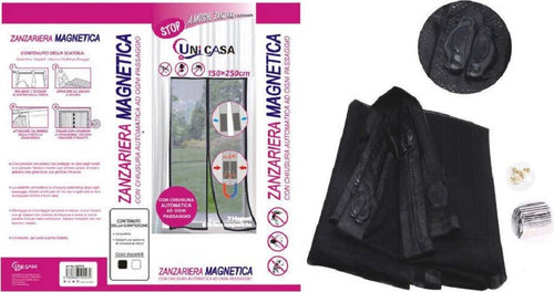 Zanzariera Magnetica Per Porte 150x250cm Nera Tenda Balcone Terrazzo Porta 12773 Fai da te/Prodotti per la costruzione/Materiali da costruzione/Porte/Porte esterne/Porte con zanzariera Trade Shop italia - Napoli, Commerciovirtuoso.it