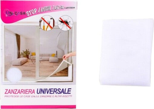 Zanzariera-Universale-Finestra-Bianca-Adesiva-Con-Velcro-150x250cm-Insetti-12923