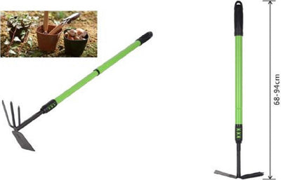 Zappa Quadra Tridente Doppia Manico Allungabile Attrezzo Giardino 68-94cm 90070 Fai da te/Utensili elettrici e a mano/Attrezzi da giardinaggio/Zappe Trade Shop italia - Napoli, Commerciovirtuoso.it