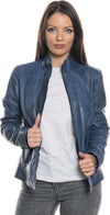 Zara---Giacca-Donna-Blu-in-vera-pelle