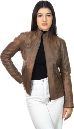 Zara---Giacca-Donna-Cuoio-in-vera-pelle