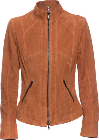 Zara---Giacca-Donna-Cuoio-in-vero-Camoscio