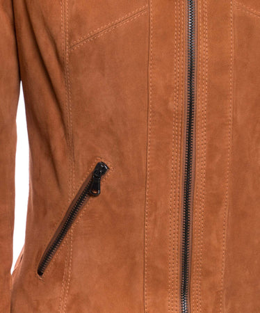 Zara---Giacca-Donna-Cuoio-in-vero-Camoscio
