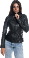 Zara---Giacca-Donna-Nera-in-vera-pelle