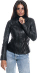 Zara---Giacca-Donna-Nera-in-vera-pelle