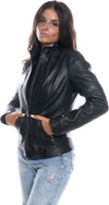 Zara---Giacca-Donna-Nera-in-vera-pelle