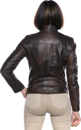 Zara---Giacca-Donna-Testa-di-Moro-in-vera-pelle