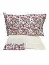 Completo Lenzuola Matrimoniale Papalina LEM153 Cotone con Balza