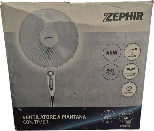 Zephir-Pba41tm-Bianco-Ventilatore-Con-Timer