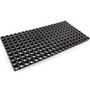 Zerbino Multiuso in Gomma - Antiscivolo, Resistente e Drenante 40X80cm Nero Forato Eternal Parquet