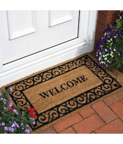 Zerbino In Cocco Fuori Porta Antiscivolo Esterno Casa Porta Welcome 40 X 70 Cm