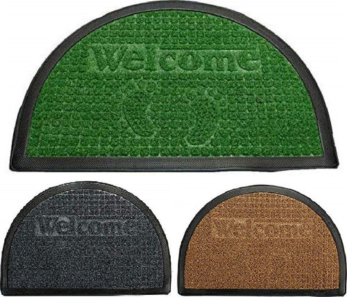 Zerbino Tappeto In Gomma Mezza Luna Scritta Welcome 60x40cm Antiscivolo Ingresso Casa, arredamento e bricolage > Arredamento > Tappeti Trade Shop italia - Napoli, Commerciovirtuoso.it