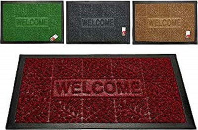 Zerbino Tappeto In Gomma Scritta Welcome Rettangolare 60x40cm Antiscivolo Ingresso Casa e cucina/Tessili per la casa/Tappeti e tappetini/Zerbini Trade Shop italia - Napoli, Commerciovirtuoso.it