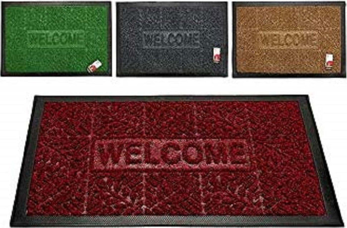 Zerbino Interno/Esterno Beige 40x60 Cm – Antiscivolo, Resistente Alle Intemperie Con Effetto Spazzola