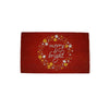 Tappeto zerbino con glitter oro decorazione natalizia 45 x 75 cm