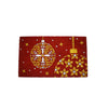 Tappeto zerbino con glitter oro decorazione natalizia 45 x 75 cm