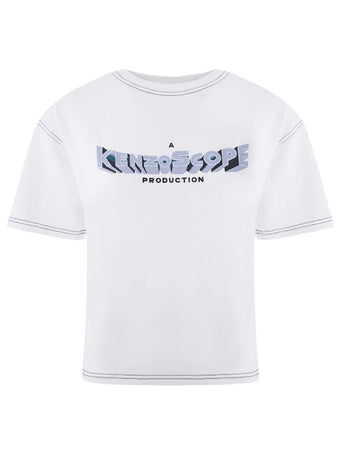 Kenzo T-Shirt in Cotone bianco da donna