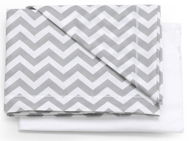 Set Lenzuola 3 pz Italbaby Zig Zag Grigio