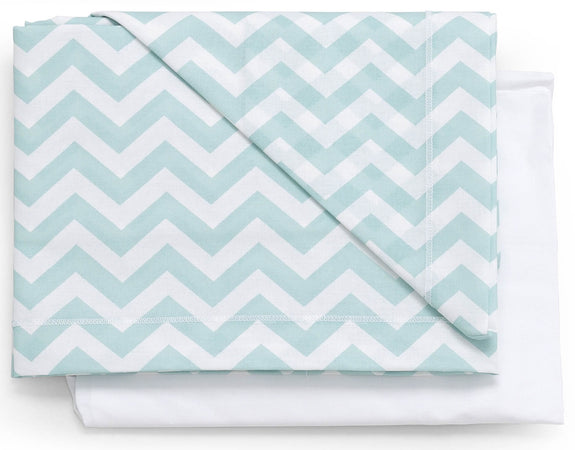 Set Lenzuola 3 pz Italbaby Zig Zag Menta