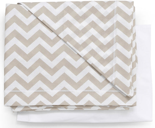 Set Lenzuola 3 pz Italbaby Zig Zag Tortora