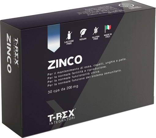Zinco Gluconato Puro 30 Capsule Vegan T-rex Integratori | ad Alto Dosaggio e Assorbimento | Antiossidante, Sistema Immunitario e Fertilità, Vista, Acne, Unghie e Capelli - Senza Glutine e Lattosio Salute e cura della persona/Vitamine minerali e integratori/Singoli minerali/Zinco MyLab Nutrition - Roma, Commerciovirtuoso.it