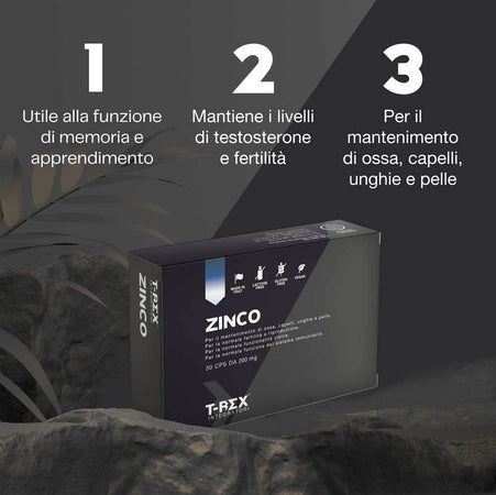 Zinco Gluconato Puro 30 Capsule Vegan T-rex Integratori | ad Alto Dosaggio e Assorbimento | Antiossidante, Sistema Immunitario e Fertilità, Vista, Acne, Unghie e Capelli - Senza Glutine e Lattosio Salute e cura della persona/Vitamine minerali e integratori/Singoli minerali/Zinco MyLab Nutrition - Roma, Commerciovirtuoso.it