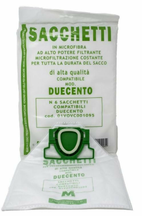 6 sacchetti compatibili in microfibra per Vorwerk folletto VK200 VK220S
