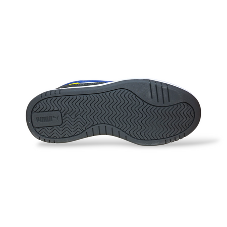 Puma Caven Sneakers Bambino Blu Nero Bianco Giallo – Stile Basket con Lacci | Taglie 36-39