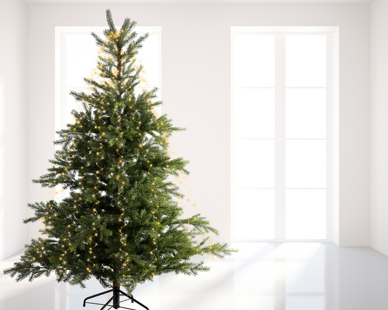 Catena luminosa per albero di Natale con MicroLED, luce calda