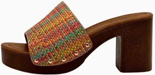 Zoccolo con chiodi - Multicolore / 36 - Zoccolo