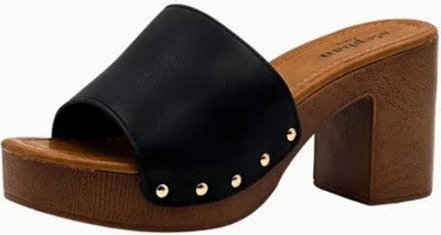 Zoccolo con chiodi - Nero / 36 - Zoccolo