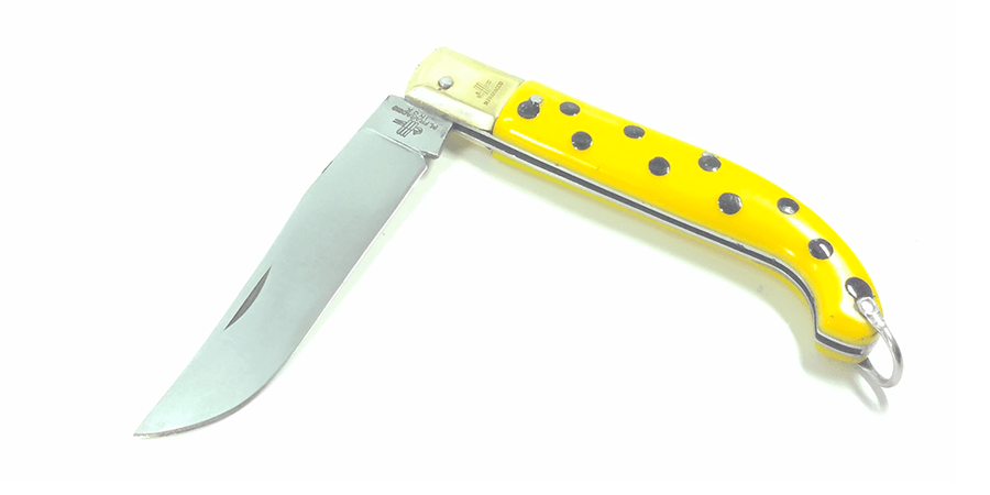 Coltello da lavoro "Zuavo" con lama in Acciaio Inox con manico in cellulosa "Made in Italy"
